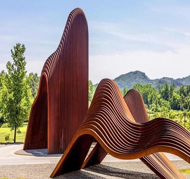 普安锈钢板造型