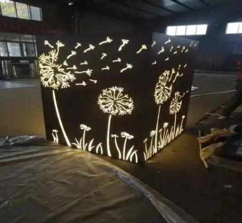 普安耐候钢灯箱
